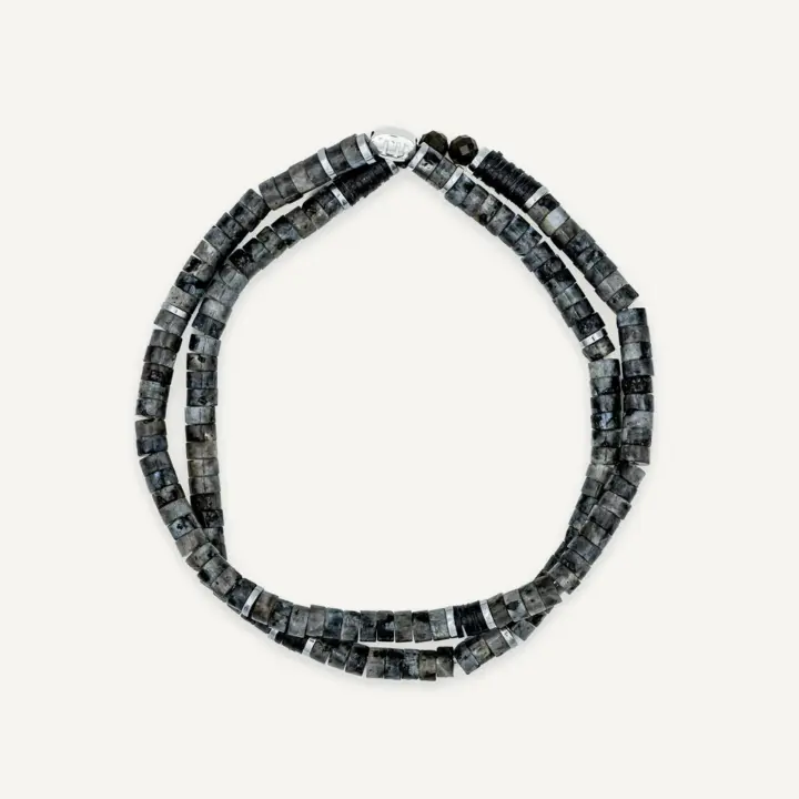 Collier & Bracelet 2 Tours Toni Labradorite – Têtes Blondes