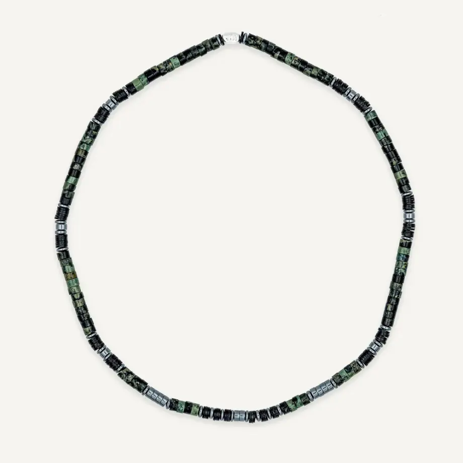 Collier Bracelet 2 Tours Lenny Jaspe Kambaba – Têtes Blondes