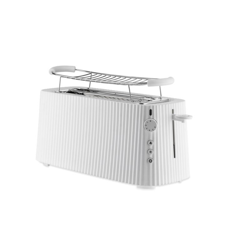 Grille-pain long double compartiment Plissé Blanc – Alessi