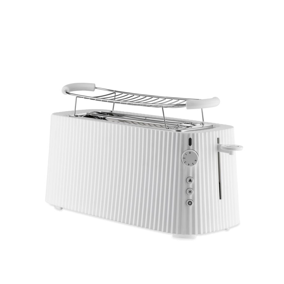 Grille-pain long double compartiment Plissé Blanc – Alessi
