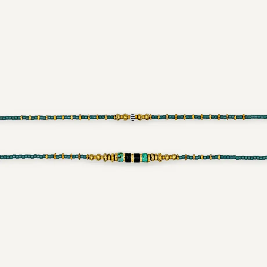 Bracelet 6 tours Jade Evergreen – Têtes Blondes