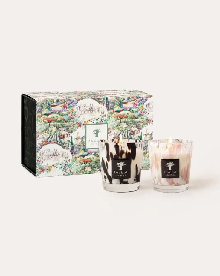 Coffret Duo de Bougies Pearls – Baobab Collection
