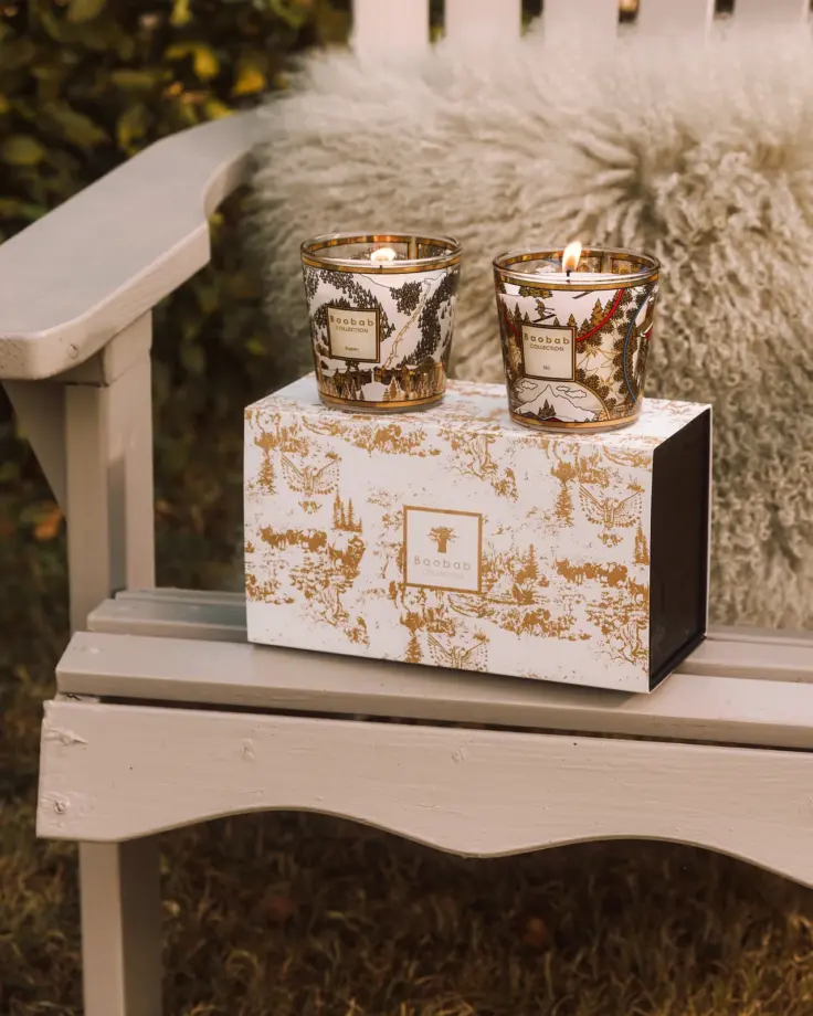 Coffret Duo de Bougies Ski 2027 Aspen – Baobab Collection